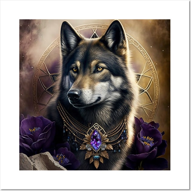Symbolic Wolfdog Wall Art by Enchanted Reverie